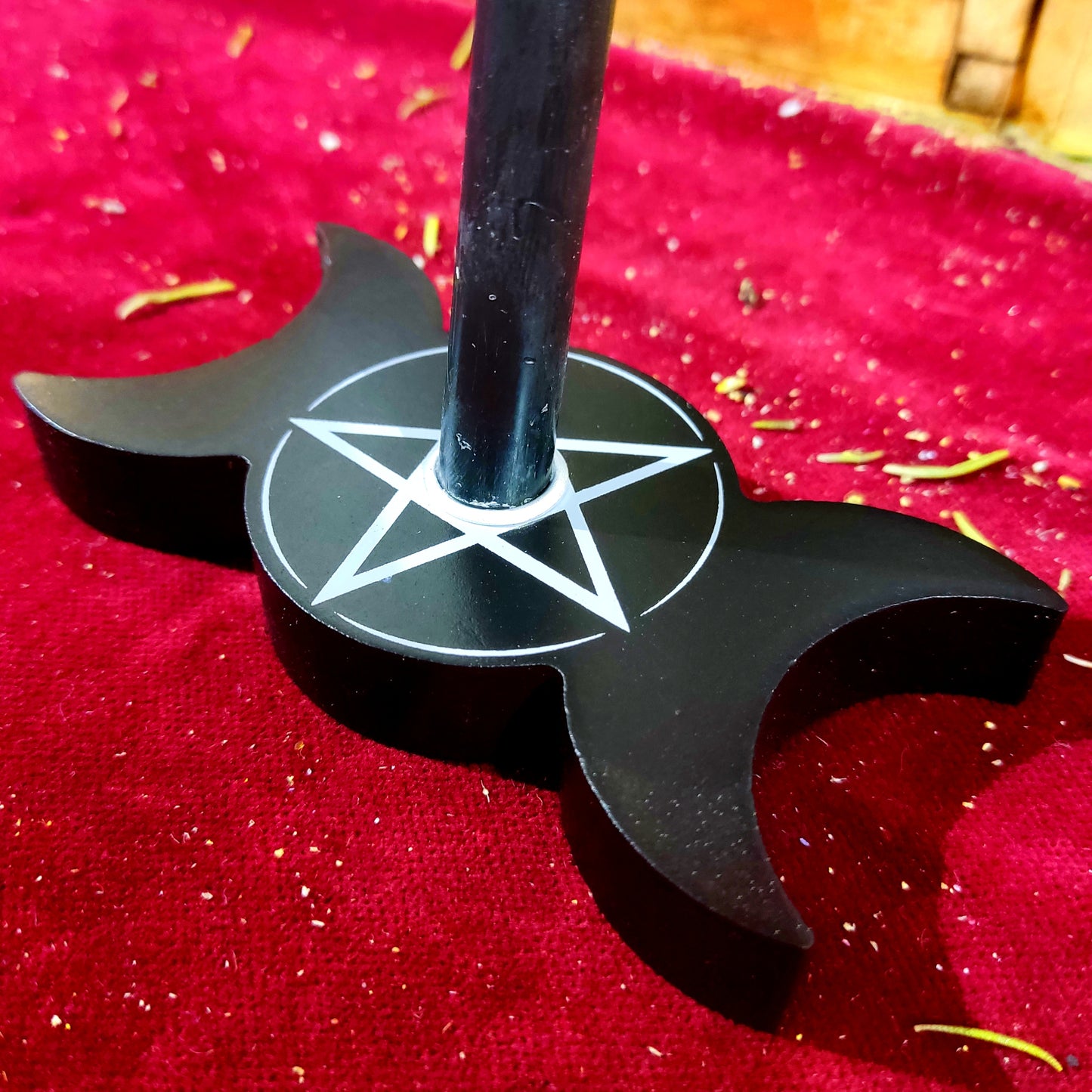 Portavelas Luna Estrella de Bruja