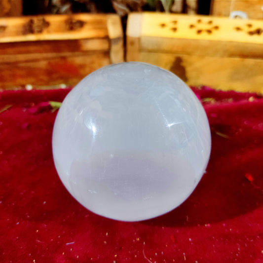 Bola Selenita Base Cortada