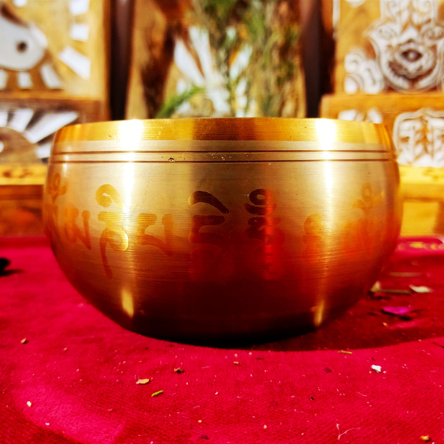 Cuenco Tibetano Dorado