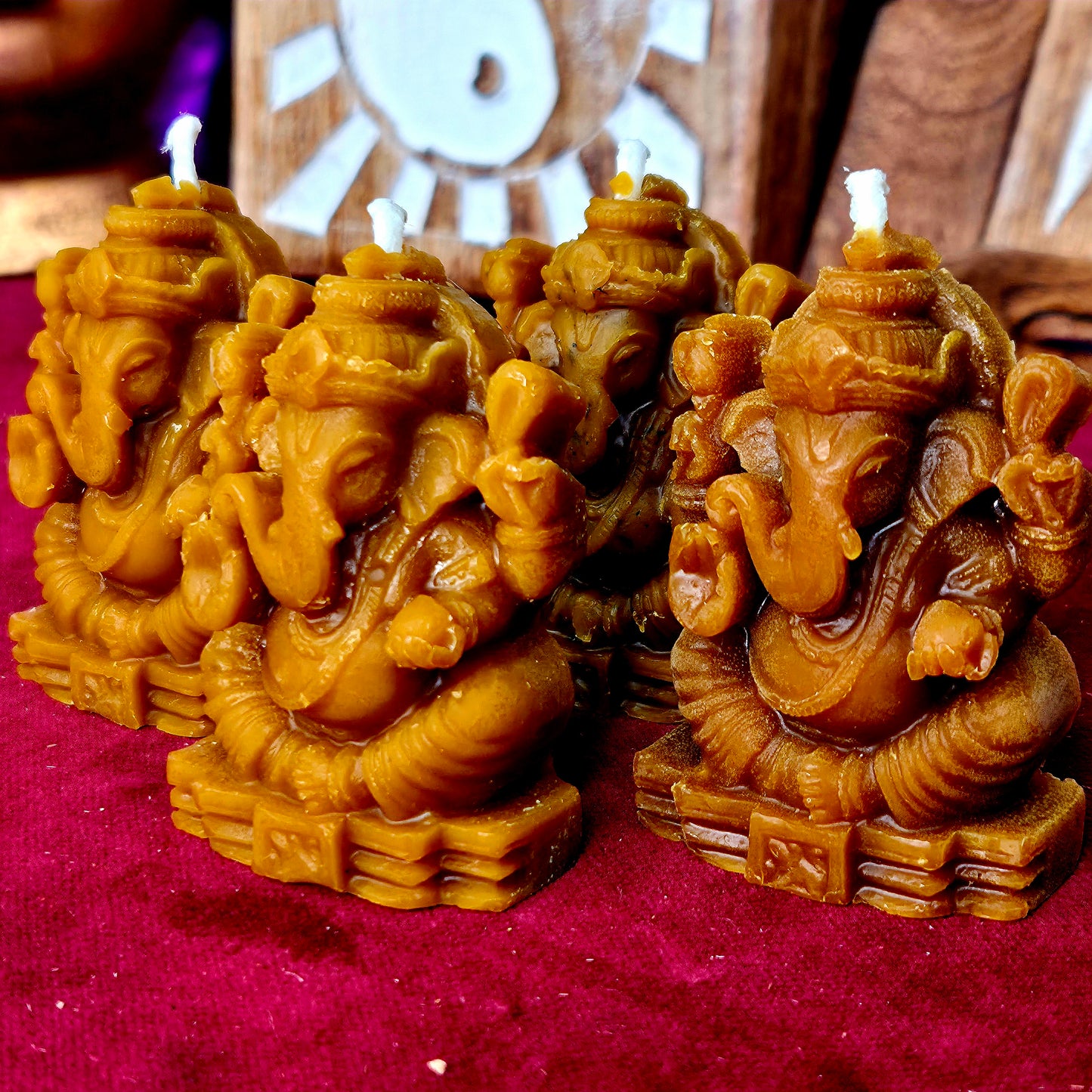 Vela de Miel Ganesha