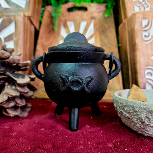 Caldero de Hierro Fundido Triple Luna