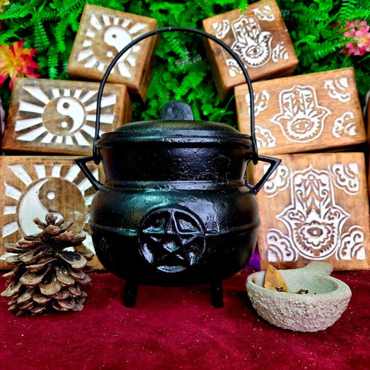 Caldero de Hierro Fundido Triple Luna Grande