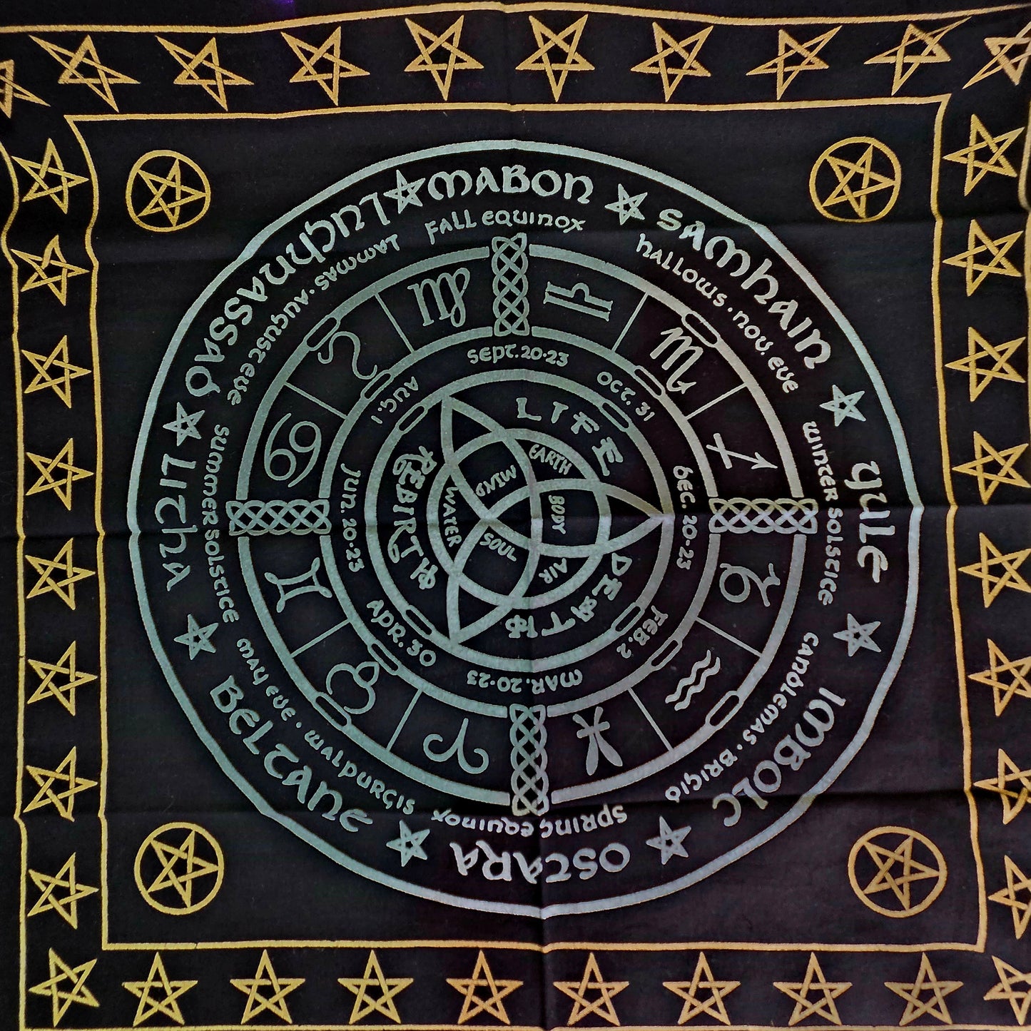 Mantel Tarot Vida, Muerte, Renacimiento