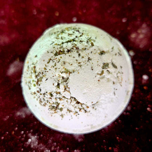 Bomba de Bano Desintoxicacion con Sal del Himalaya y Aceite Esencial de arbol de Te, Lima, Onagra, Perejil, Tomillo, Albahaca, Oregano