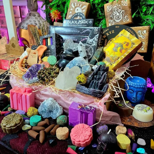Caja Sorpresa Super XXL con Inciensos, Minerales y Cosmética Natural