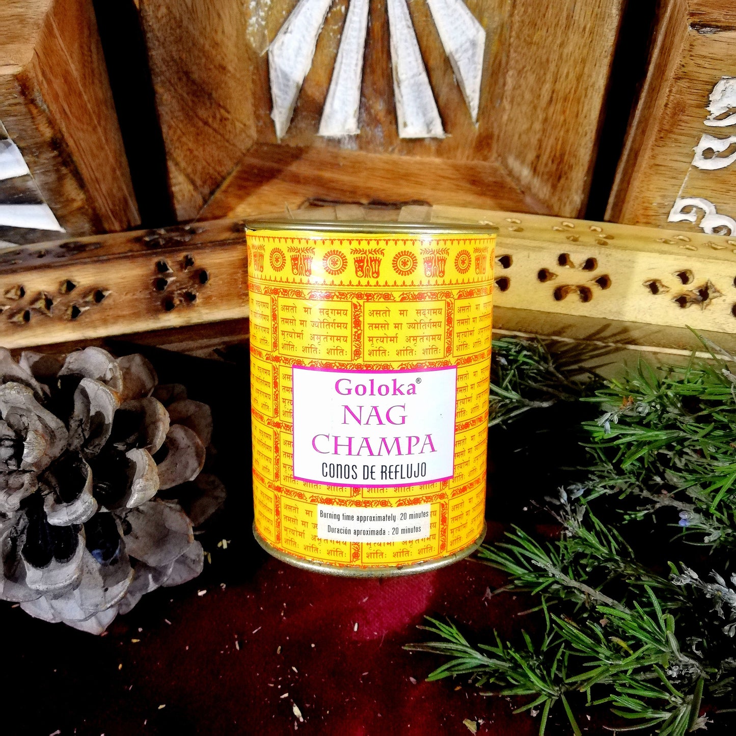 Cono Reflujo Nag Champa - Conexión Espiritual / Concentración / Relajación