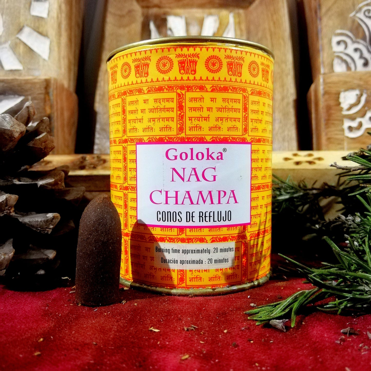 Cono Reflujo Nag Champa - Conexión Espiritual / Concentración / Relajación