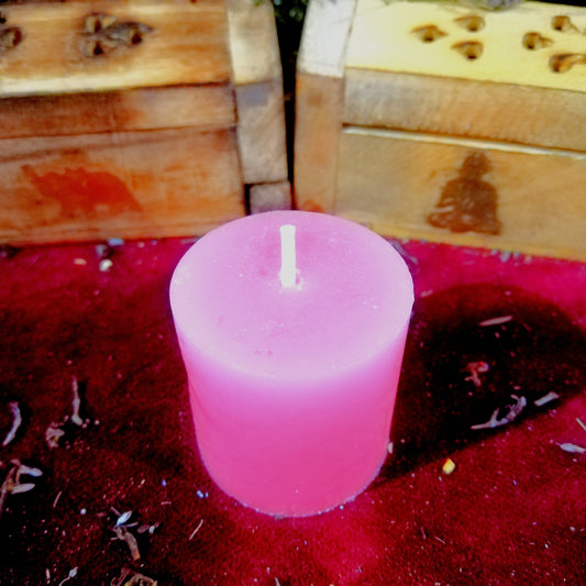 Vela Aromática Rosa - Amor / Pasión / Unión / Alegría