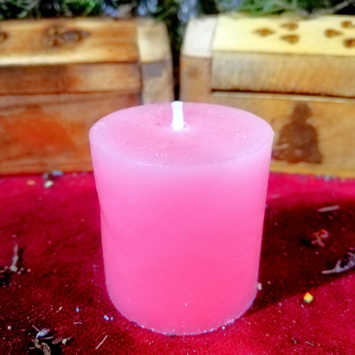 Vela Aromática Rosa - Amor / Pasión / Unión / Alegría