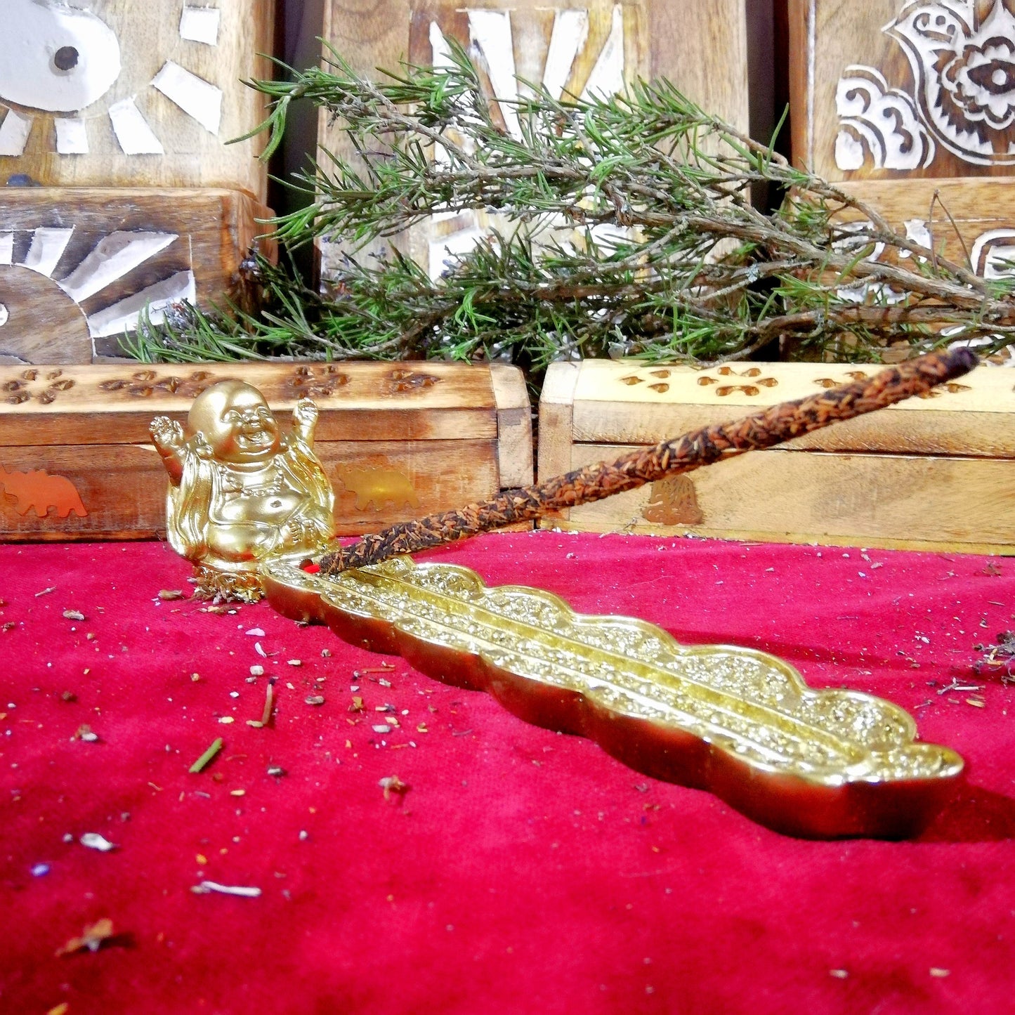 Quemador Buda Sonriente