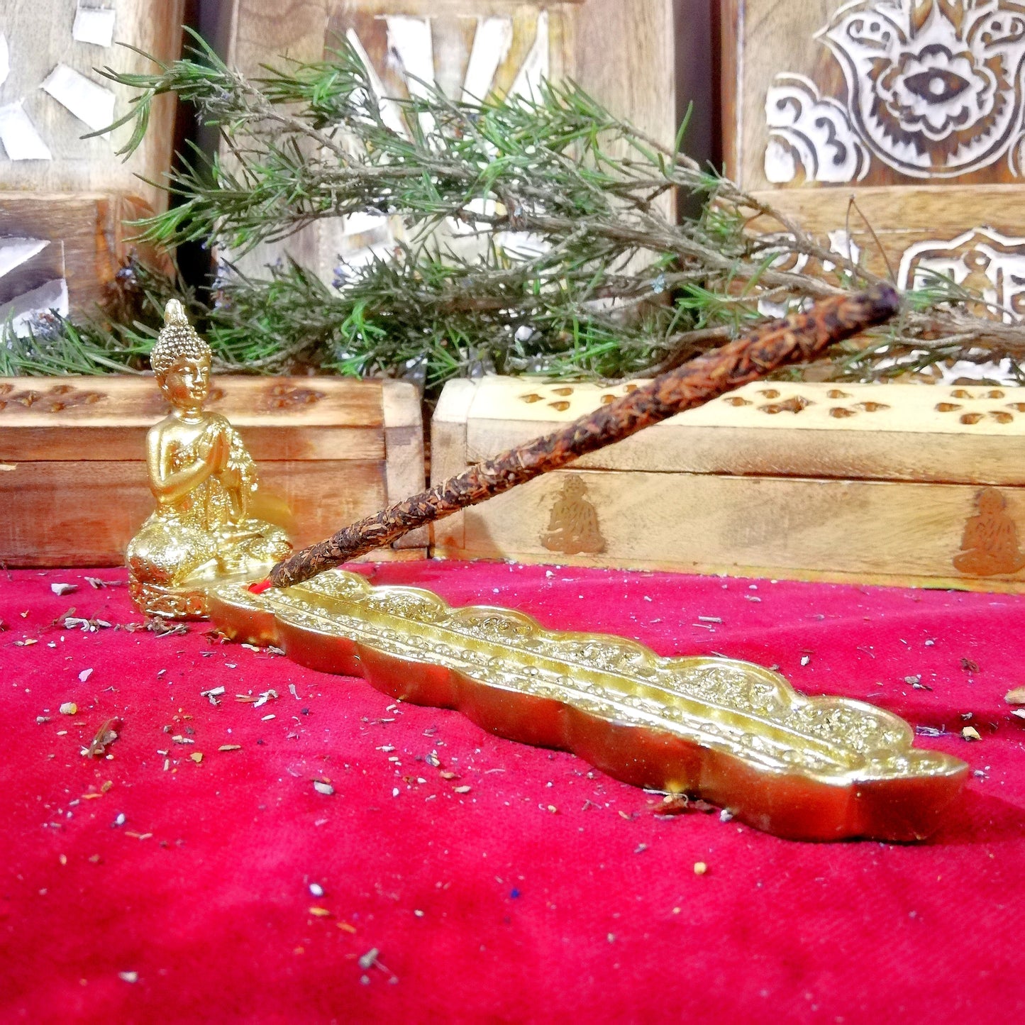 Quemador Buda Meditando