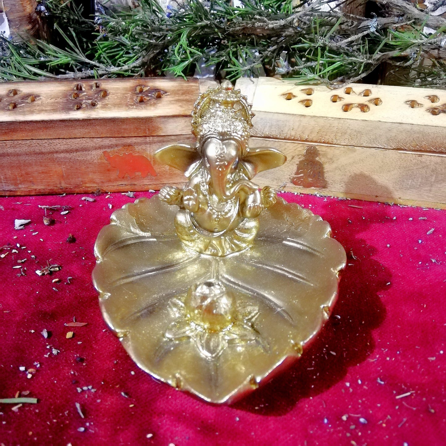 Quemador Ganesha Dorada