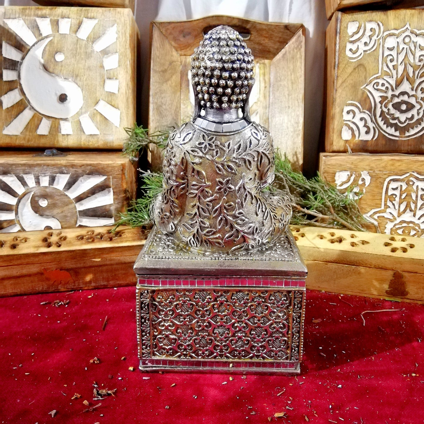 Buda Joyero Plateado