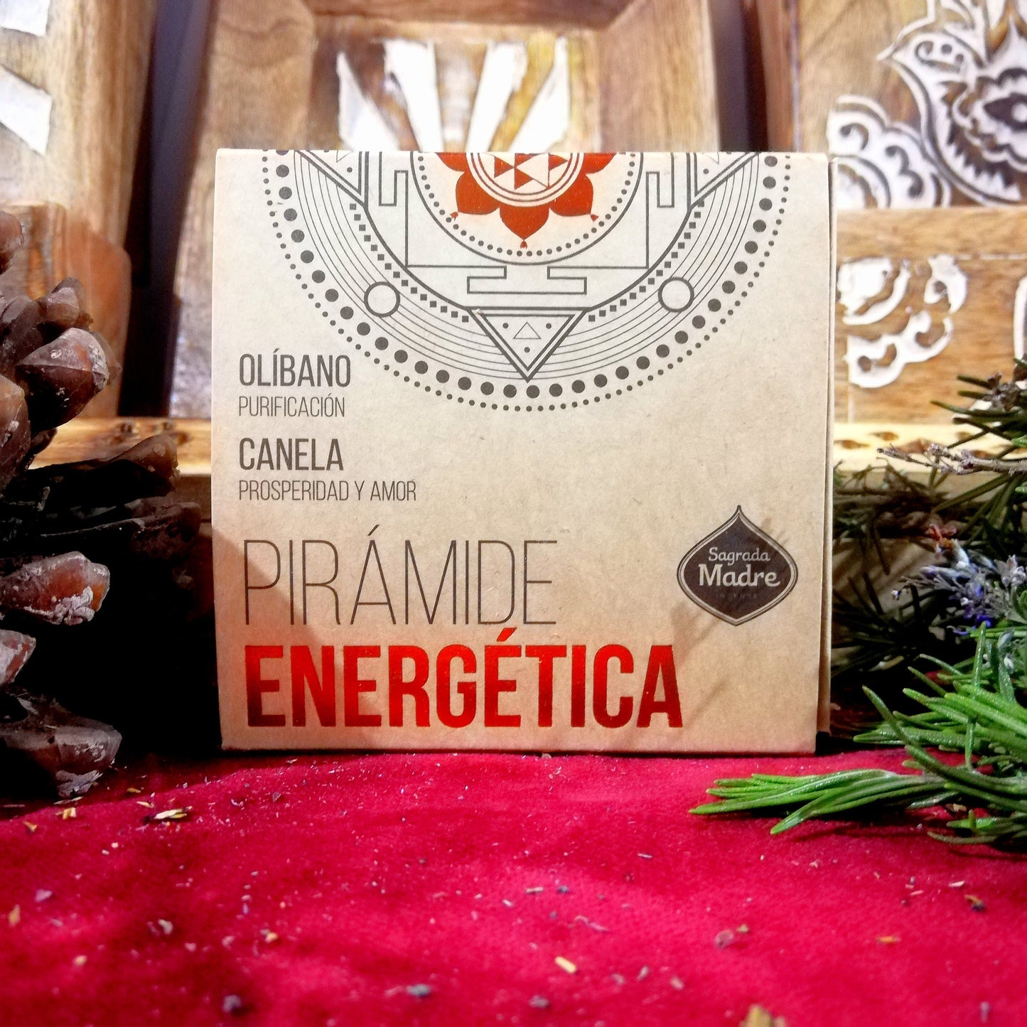 Pirámide Energética Canela y Olíbano - Prosperidad / Amor / Purificación