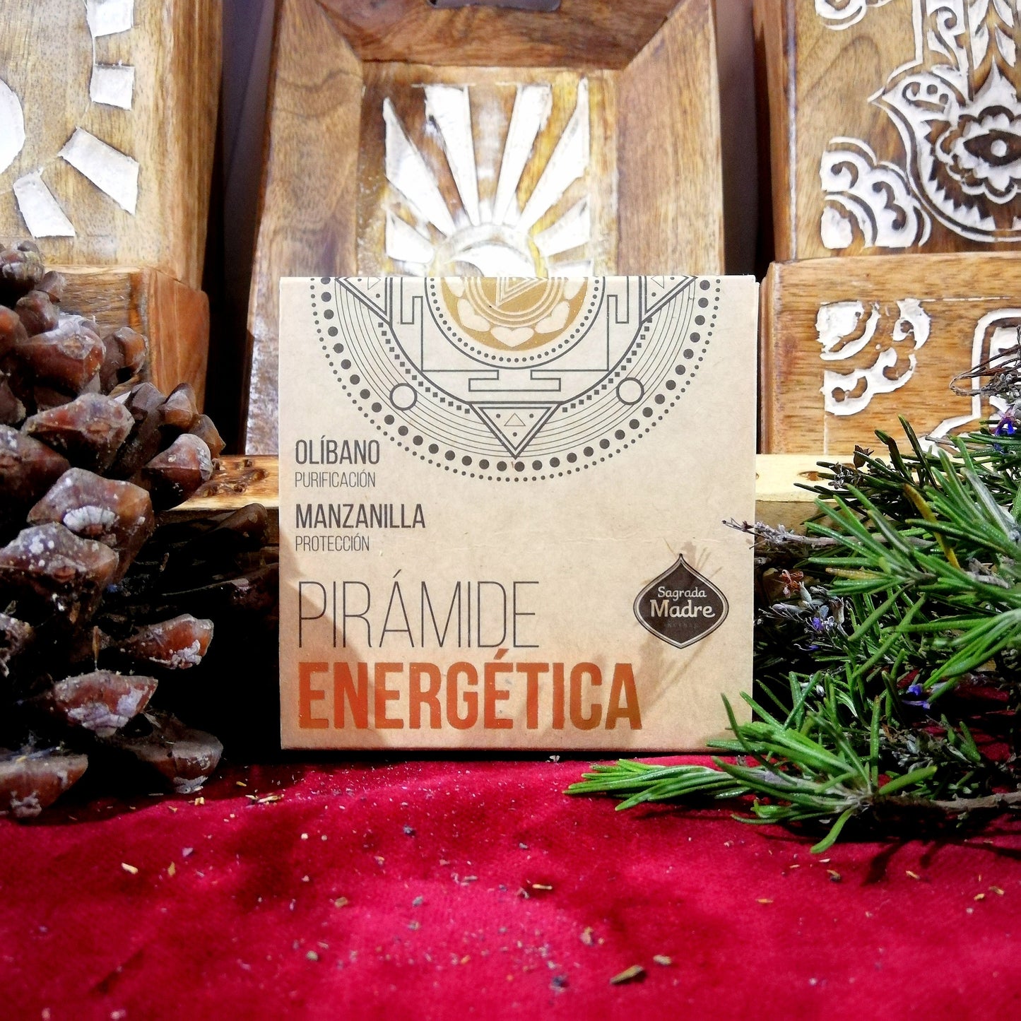 Pirámide Energética Olíbano y Manzanilla - Protección / Purificación
