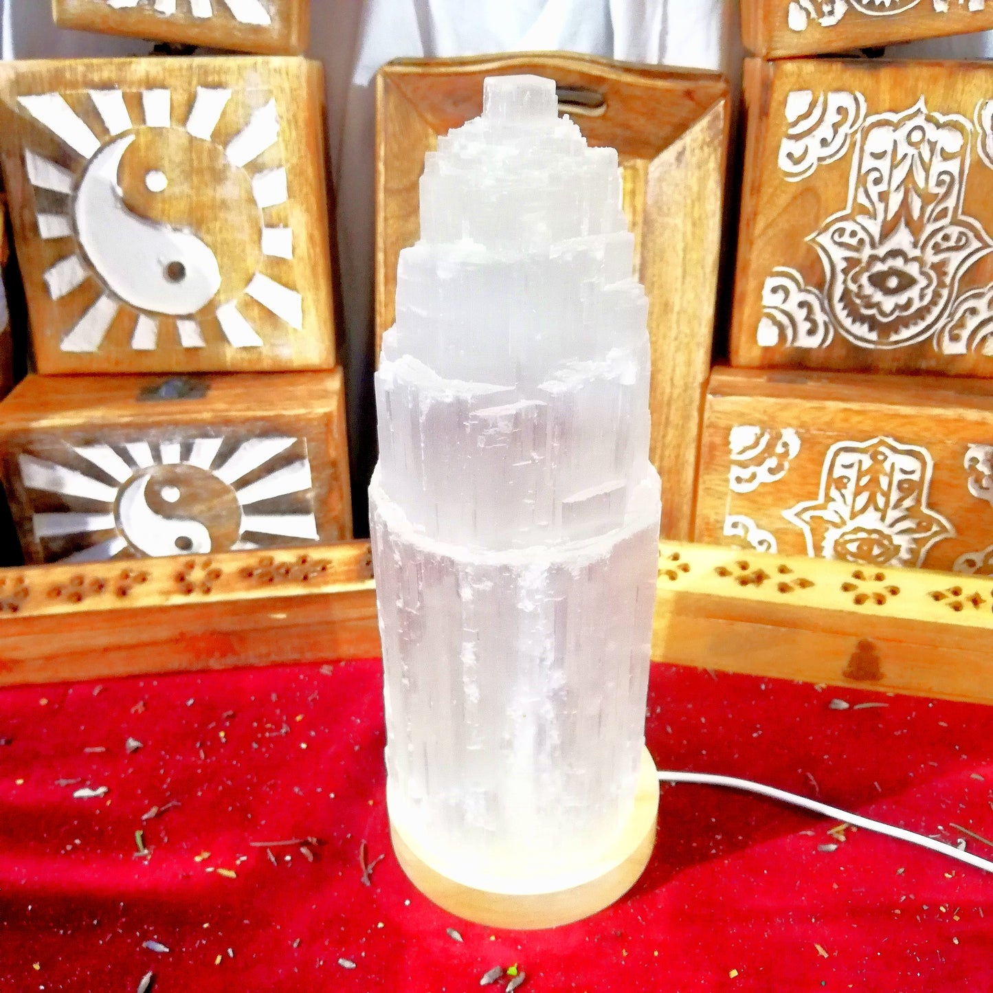 Lámpara Selenita 27cm