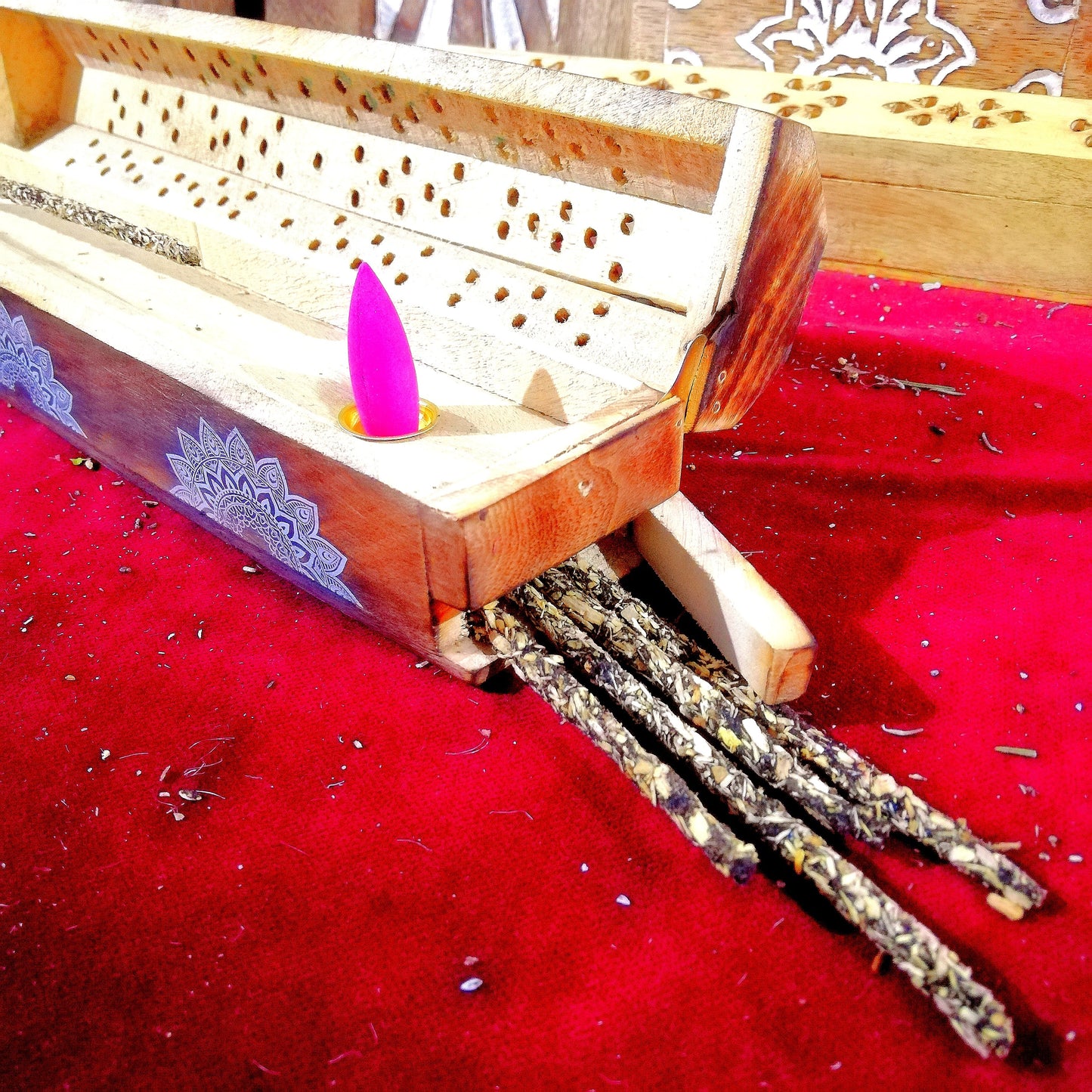 Portainciensos Madera Grande