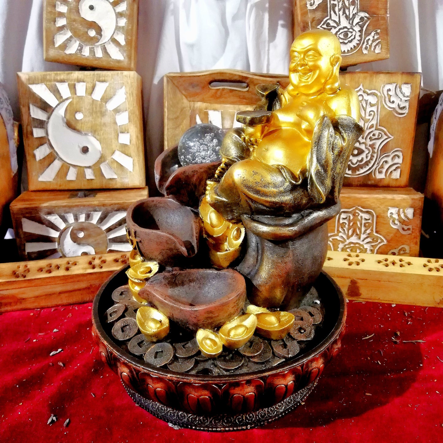 Fuente Buda Pekon con Bola