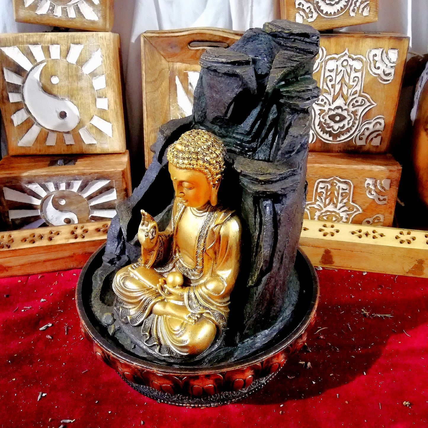Fuente Buda Funshi Dorado
