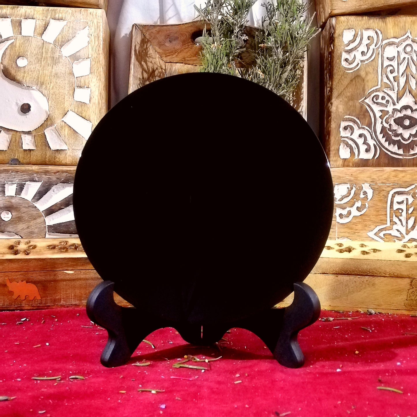 Espejo de Adivinación de Obsidiana