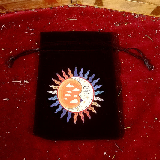 Saquitos de Terciopelo Negro para Brujas