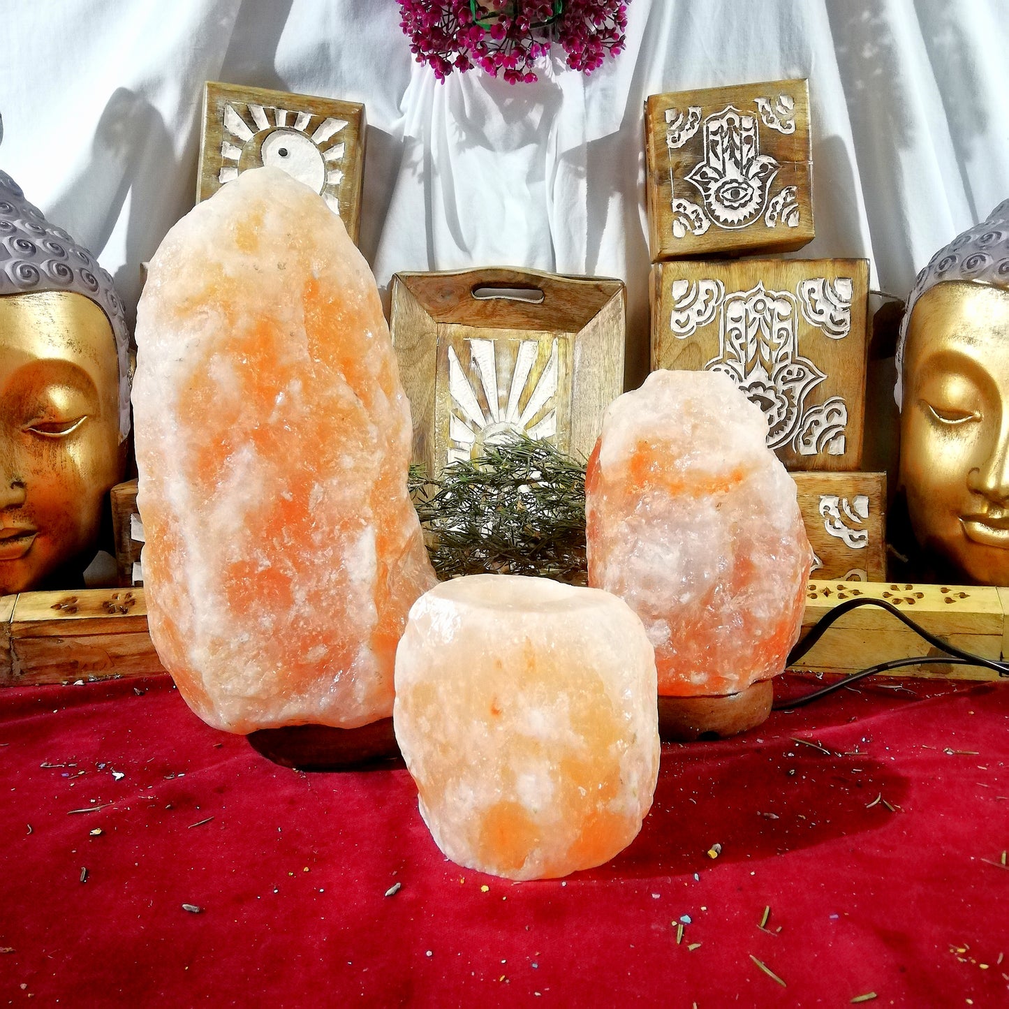 Lámparas de Sal Natural del Himalaya