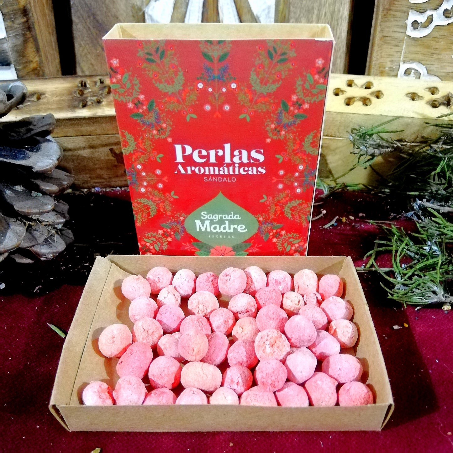 Perlas Aromáticas Sándalo - Conexión / Concentración / Abundancia