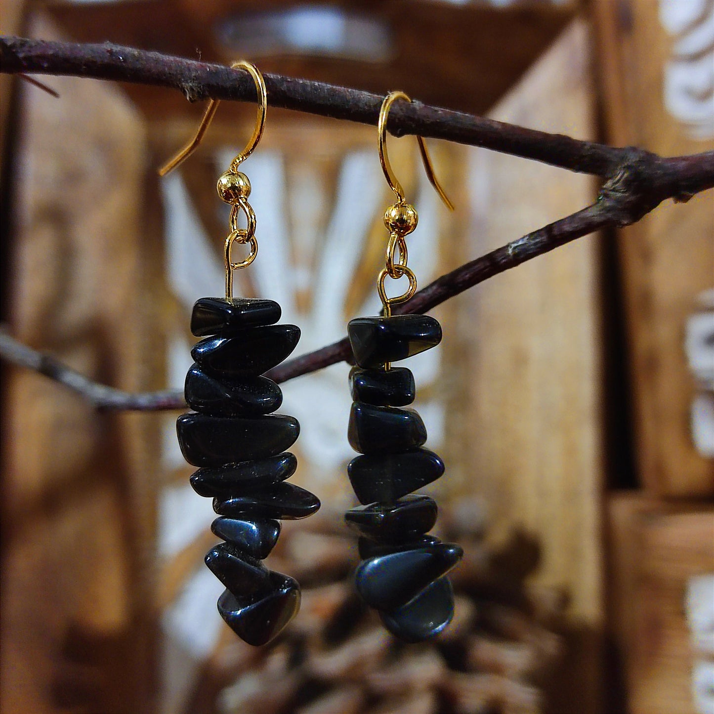 Pendientes Turmalina - Protectora contra Energías Negativas