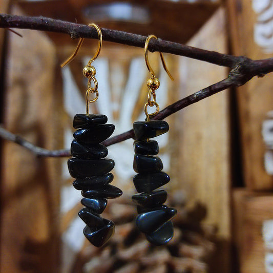 Pendientes Turmalina - Protectora contra Energías Negativas