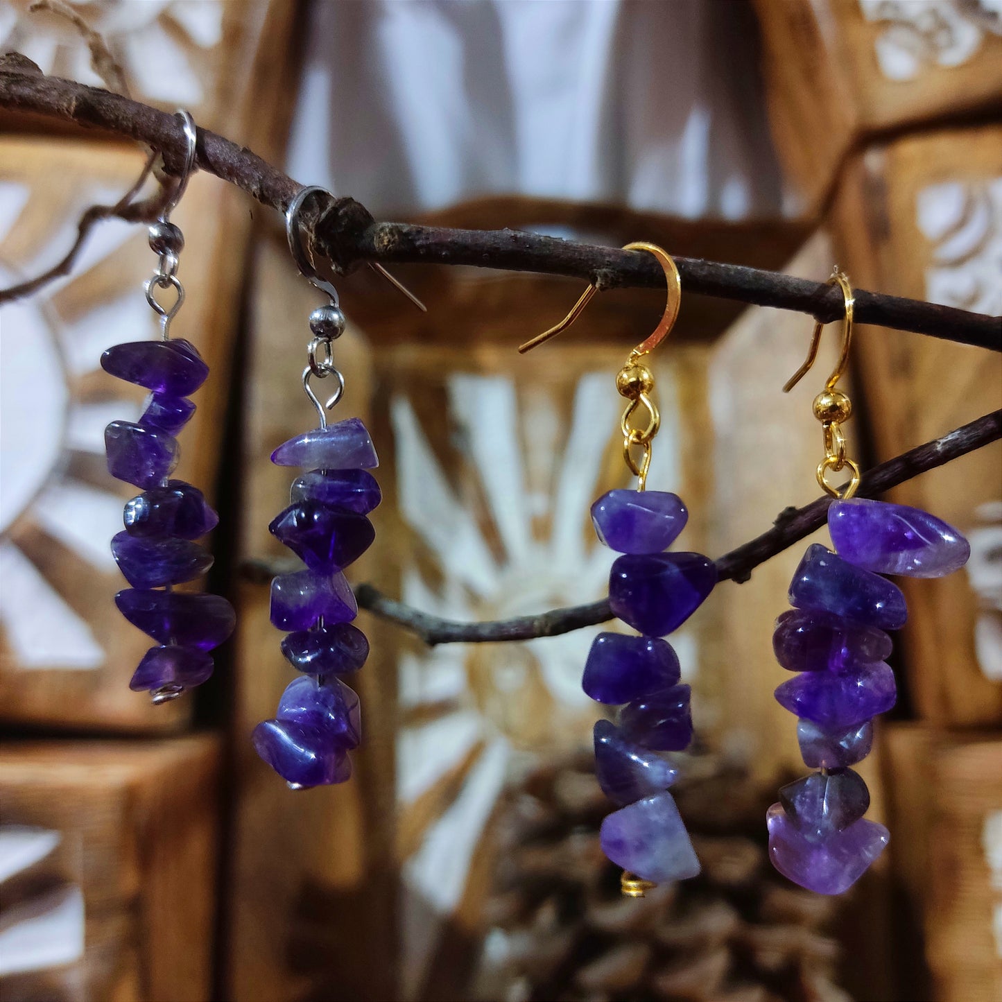 Pendientes Amatista