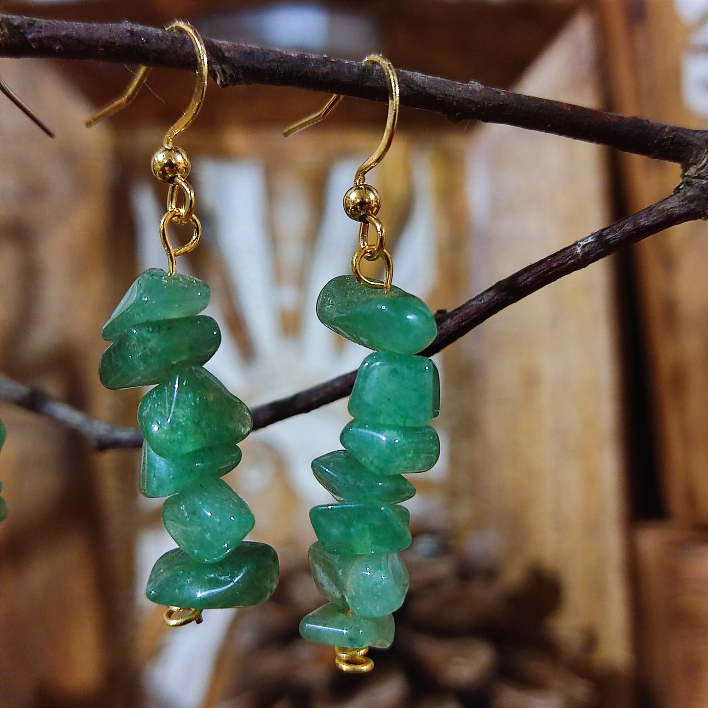 Pendientes Aventurina