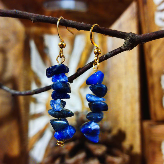 Pendientes Sodalita – Calma, Claridad Mental y Comunicación