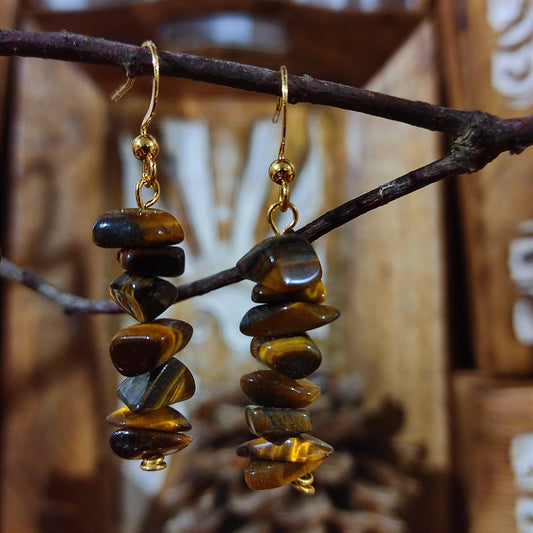 Pendientes Ojo de Tigre - Protección, Confianza y Energía