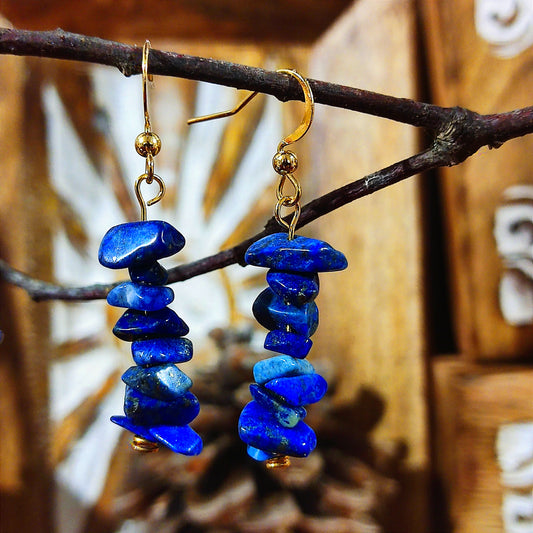 Pendientes Lapislázuli – Intuición / Comunicación / Paz Interior