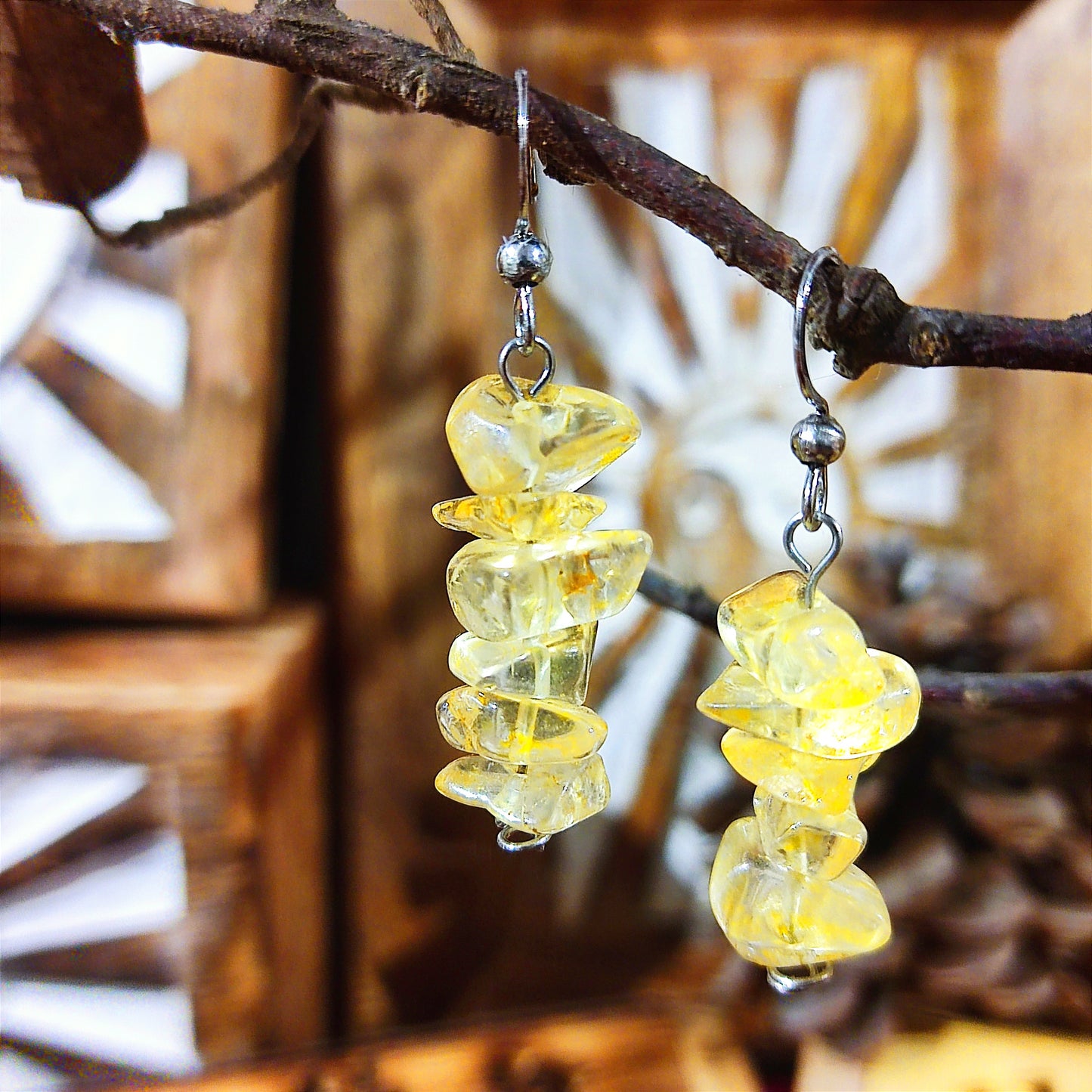 Pendientes Citrino
