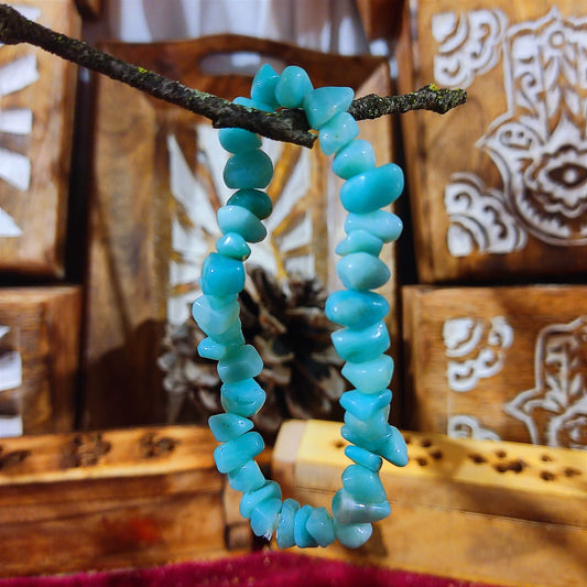 Pulsera Amazonita – Calma, Equilibrio Emocional y Comunicación