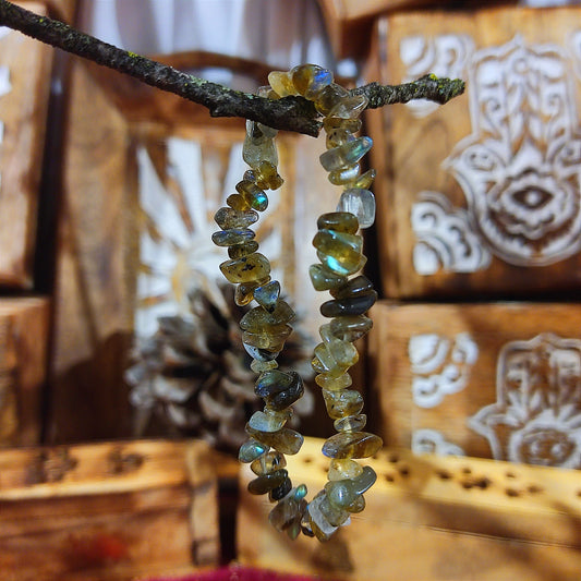Pulsera Labradorita – Protección, Intuición y Energía Espiritual