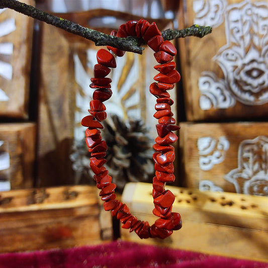 Pulsera Jaspe Rojo – Vitalidad, Energía y Estabilidad Emocional