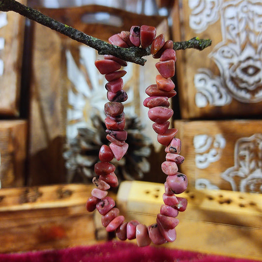 Pulsera Rodonita – Amor, Equilibrio Emocional y Sanación