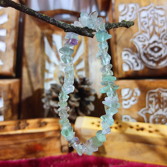 Pulsera Fluorita – Claridad Mental, Equilibrio, Protección Energética