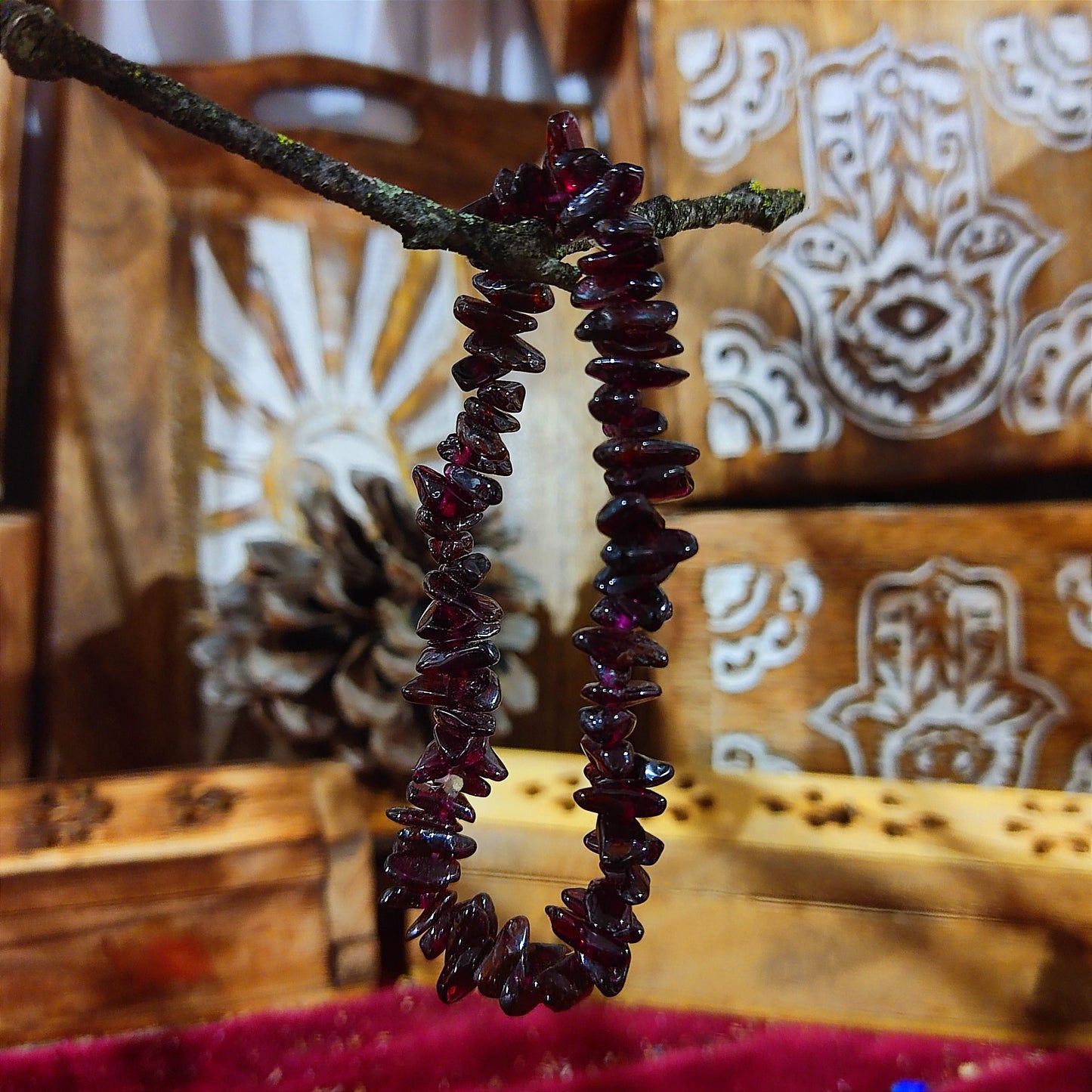 Pulsera Granate – Limpieza Energética, Vitalidad y Protección