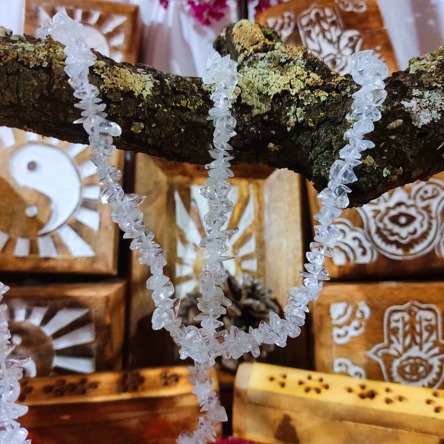 Collar Cuarzo Cristal – Amplificador de Energía y Purificación