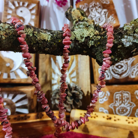 Collar Rodonita – Amor, Equilibrio Emocional y Sanación