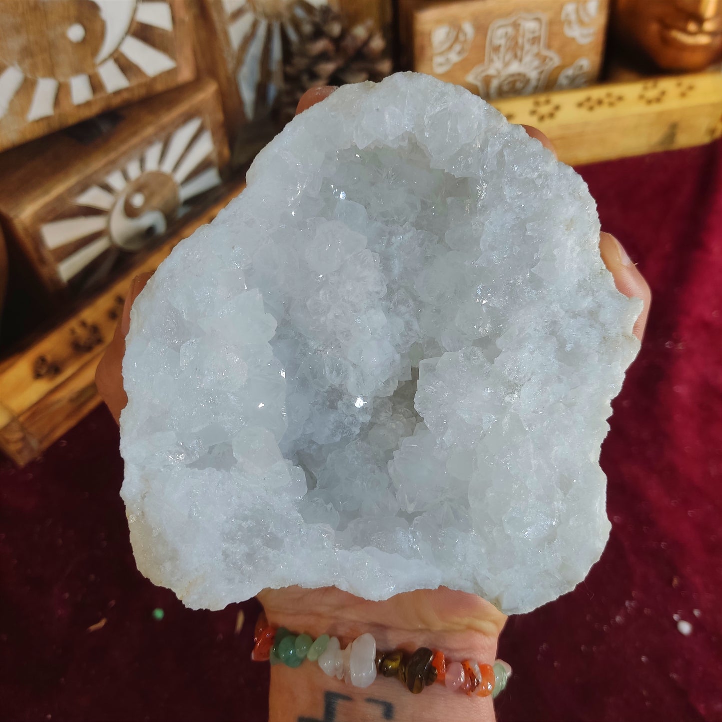 Geoda de Cuarzo Blanco 16CM