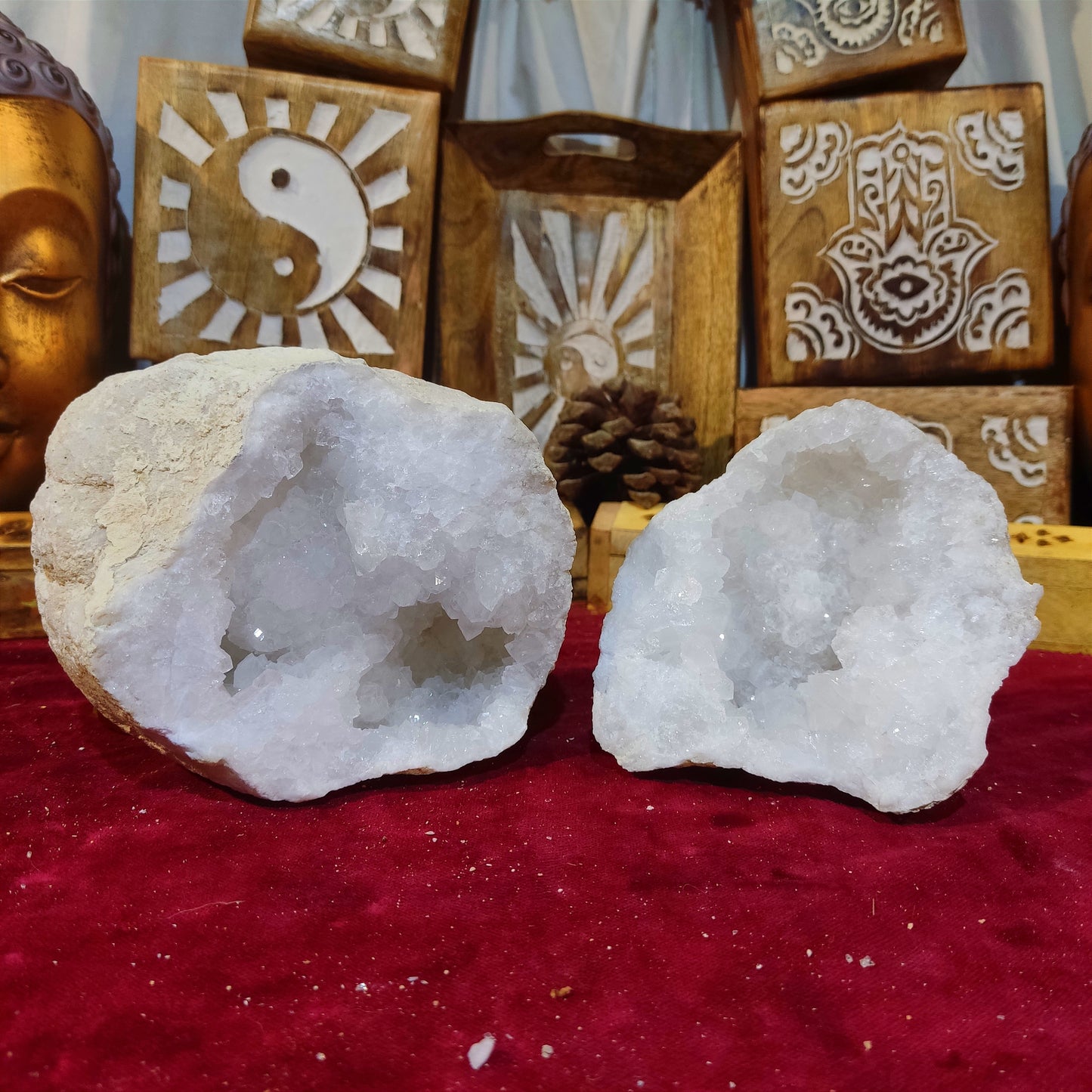 Geoda de Cuarzo Blanco 16CM