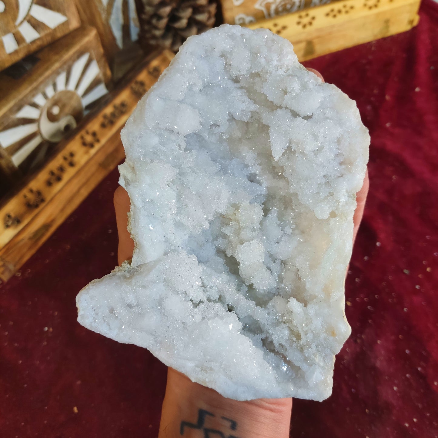 Geoda de Cuarzo Blanco 21 CM