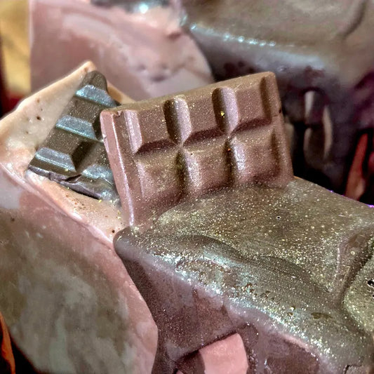 Jabón Natural y artesano de Chocolate - Nutritivo / Reparador / Hidratante arcania artesanía