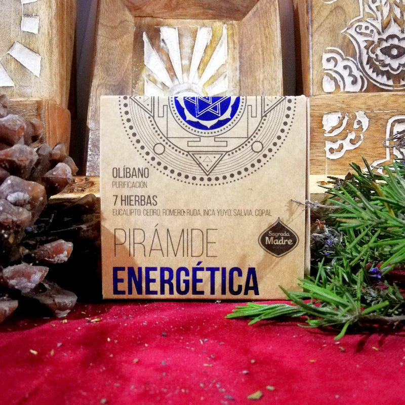 Piramide Energetica 7 Hierbas Sabiduria Creatividad / Armonia Proteccion Limpieza Purificacion Conexion