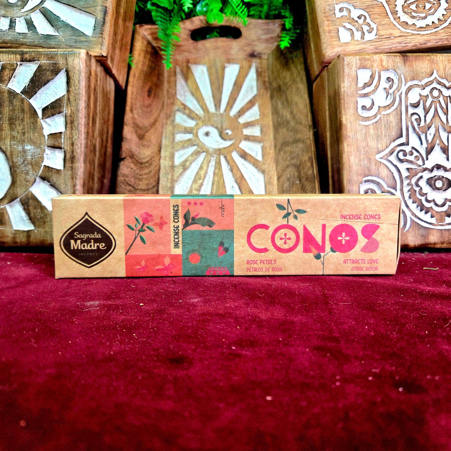 Cono Rosas Sagrada Madre - Amor / Pasión / Unión / Alegría