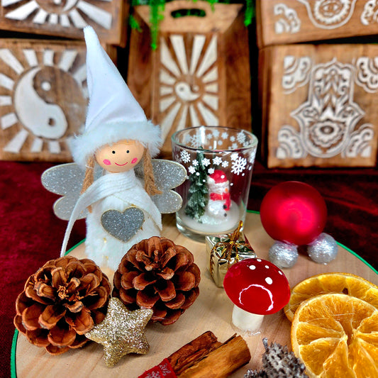 Centro de Mesa Navideño Artesanal – Portavelas 5